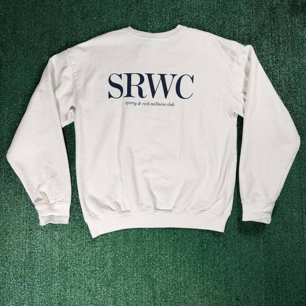 Womens Sporty & Rich SRWC Sweatshirt Size Small White